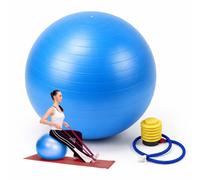 Relaxdays Ballon de gym avec pompe