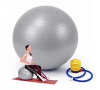 Relaxdays Ballon de gym avec pompe