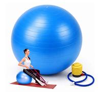 Relaxdays Ballon de gym avec pompe