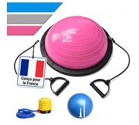 Relaxdays Ballon d'équilibre + sangles & pompe