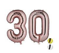 Relaxdays Ballons chiffre numéro 18 gonflables anniversaire décoration géant mariage fête 85-100 cm, argent
