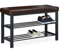 relaxdays Banc à chaussures avec rembourrage