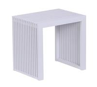 Relaxdays Banc à Chaussures en Bambou Moderne, 43x45x33 cm, Blanc pour Cuisine, entrée, Couloir, Salle de Bain, Chambre