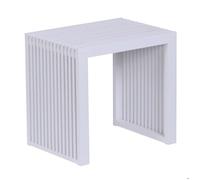 Relaxdays Banc à chaussures en bambou, moderne pour cuisine/entrée/couloir/salle de bain/chambre, 43x45x33 cm, blanc