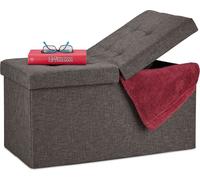 relaxdays Banc avec couvercle rabattable