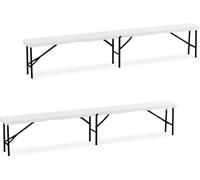 relaxdays Banc de bière, set de 2 240 cm