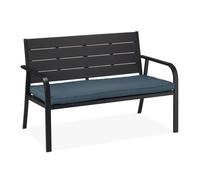 Relaxdays Banc de jardin avec coussin