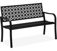 relaxdays Banc de jardin motif géométrique