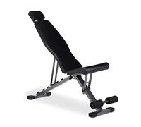 Relaxdays Banc de Musculation Professionnel réglable avec Fixation des Jambes et appuie-tête Noir 250 kg