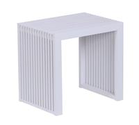 Relaxdays Banc à Chaussures en Bambou Moderne, 43x45x33 cm, Blanc pour Cuisine, entrée, Couloir, Salle de Bain, Chambre