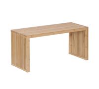 Relaxdays – Banc en bambou sans dossier Moderne 43×90×33 cm Naturel