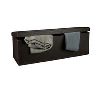 relaxdays Banc pliable en similicuir