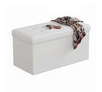 Relaxdays Banc pliable simili cuir