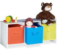 relaxdays Banc pour enfants avec espace de rangement ALBUS