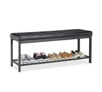 Relaxdays Banc Range-chaussures Coussin XXL
