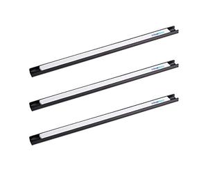 Relaxdays Bande magnétique, Jeu de 6, pour Outils, Tringle magnétique, Atelier, Garage, Bureau, 45 cm de Long, en Acier,