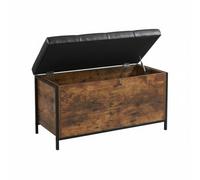 Relaxdays Banquette coffre en similicuir