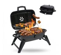 Relaxdays Barbecue de table 2 grilles