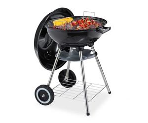 Relaxdays Barbecue en boule avec couvercle