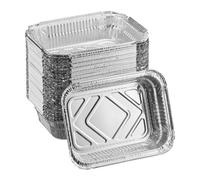 Relaxdays Barquettes aluminium en lot de 50