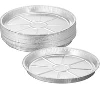 relaxdays Barquettes rondes en aluminium, set de 25 pièces