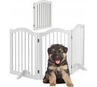 relaxdays Barrière blanche hauteur 70 cm