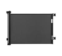 Relaxdays Barrière de Protection de Porte, Extensible jusqu'à 3 m, Montage avec perçage, Protection Enfant, barrière d'escalier, Noire