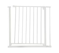 Relaxdays Barrière de Protection d'escalier, 82 à 87 cm, sans perçage, pour bébé et Enfant, pour escalier et Porte, à Clipser, Blanche