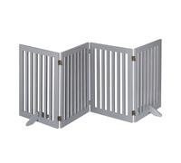 Relaxdays Barrière de sécurité pliable non fixe 70 x 207 cm (H x L) avec pieds, grise