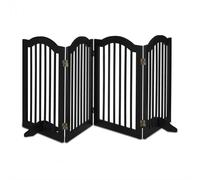 Relaxdays Barrière de Sécurité Non Fixe, 2 Pieds, Pliable, H x L : 70 x 205,5 cm, pour Chiens, Noire