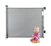 Relaxdays Barrière de sécurité Extensible, Ouverture 70-140 cm, perçage, escalier, Porte, Protection, Grise