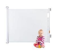 Relaxdays Barrière de sécurité Extensible, Ouverture 70-180 cm, perçage, Protection Enfants et Chiens, Blanche