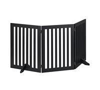 Relaxdays Barrière de sécurité, Pliable, Non Fixe, 70 cm de Haut, pour Enfants et Chiens, différents formats, Noire, 1 unité
