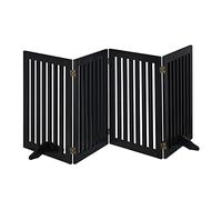 Relaxdays Barrière de sécurité, Pliable, Non Fixe, 70 cm de Haut, pour Enfants et Chiens, différents formats, Noire, 1 unité
