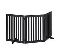 Relaxdays Barrière de sécurité, Pliable, Non Fixe, Hauteur de 92 cm, pour Enfants et Chiens, différents formats, Noire