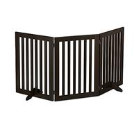 Relaxdays Barrière de sécurité, Pliable, Autonome, Hauteur de 70 cm, pour Chiens et Enfants, différents formats, Marron