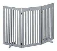 Relaxdays - Barrière De Sécurité, Pliable, Non Fixe, H X L : 92 X 154 Cm, Avec Pieds, Adapté Aux Chiens, Grise