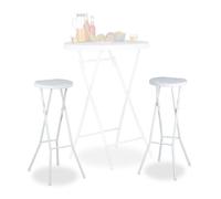 Relaxdays Tabouret pliant de jardin BASTIAN