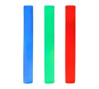 Relaxdays Bâton mousse lumineux 3 LED coloré soirées anniversaires rouge / vert / bleu