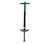 Relaxdays Pogo Stick pour Enfants, rembourré, antidérapant, Acier Inoxydable, 94.5 x 23.5 x 6 cm, Bleu/Vert