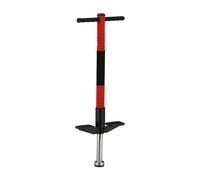 Relaxdays Bâton Sauteur Robuste, pogo-Stick pour Enfant pesant jusqu'à 35 kg, pour se dépenser en extérieur, Rouge