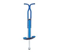 Relaxdays Bâton Sauteur pour Votre Enfant de 60 kg Max., antidérapant, Acier Inoxydable, rembourré, Bleu