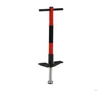 Relaxdays Bâton sauteur robuste, pogo-stick pour enfant pesant jusqu'à 35 kg, pour se dépenser en extérieur, rouge