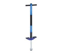 Relaxdays Bâton sauteur robuste, pogo-stick pour enfant pesant jusqu'à 35 kg, pour se dépenser en extérieur, bleu