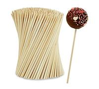 Relaxdays Bâtonnets pour cake pops en bambou – Lot de 400