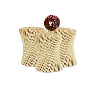 Relaxdays Bâtonnets Cake pops, Lot de 1000, 15 cm de Long, Nature | tiges en bambou, bâtons, gâteaux