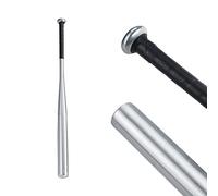 Relaxdays Batte de Baseball en Aluminium, Manche antidérapant, 34 Pouces / 86 cm, Accessoire en métal, argenté