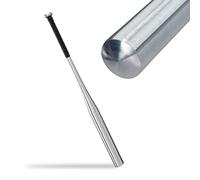 Relaxdays Batte de baseball aluminium légère – Poignée antidérapante, 86 cm, argenté