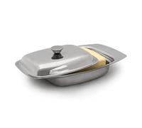 Relaxdays Beurrier Acier Inoxydable Argent