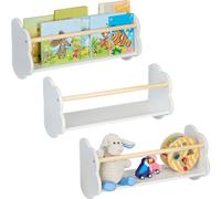 relaxdays Bibliothèque Enfants Wolke Set de 3 pièces